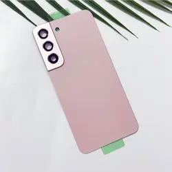 Premium Glass Back Cover with Adhesive and Camera Lens (S22 Plus - Pink)