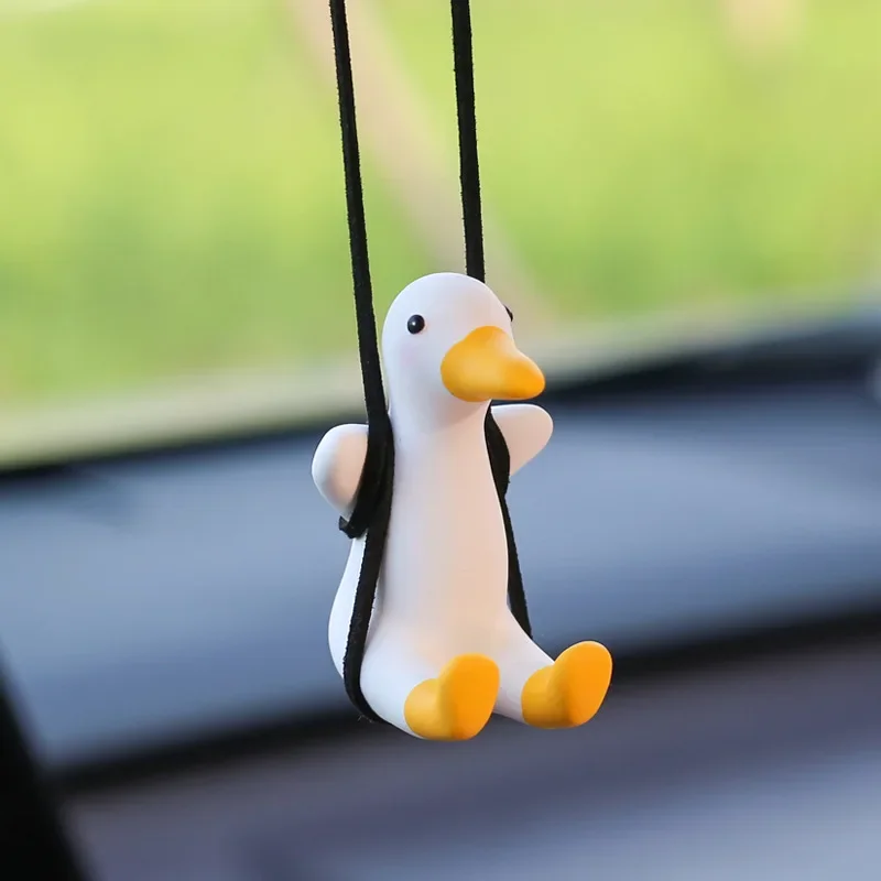 Swinging Duck Car Ornament - Cute and Funny Interior Hanging Decoration