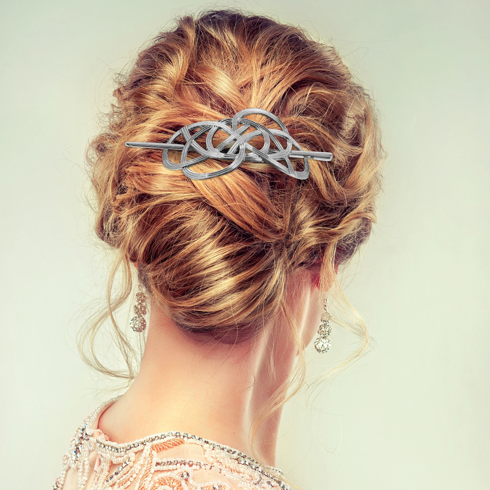 Metal Hairpin Accessories Retro Durable Alloy Bride All-Match Stick Hair Stick Long Short Thick Thin Hair Styling To