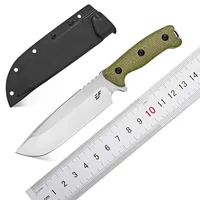 New Eafengrow EF143 Fixed Blade Knife AUS-10 Stainless Steel Blade Micarta Handle Full Tang Fixed Straight Knives for Hunting 1