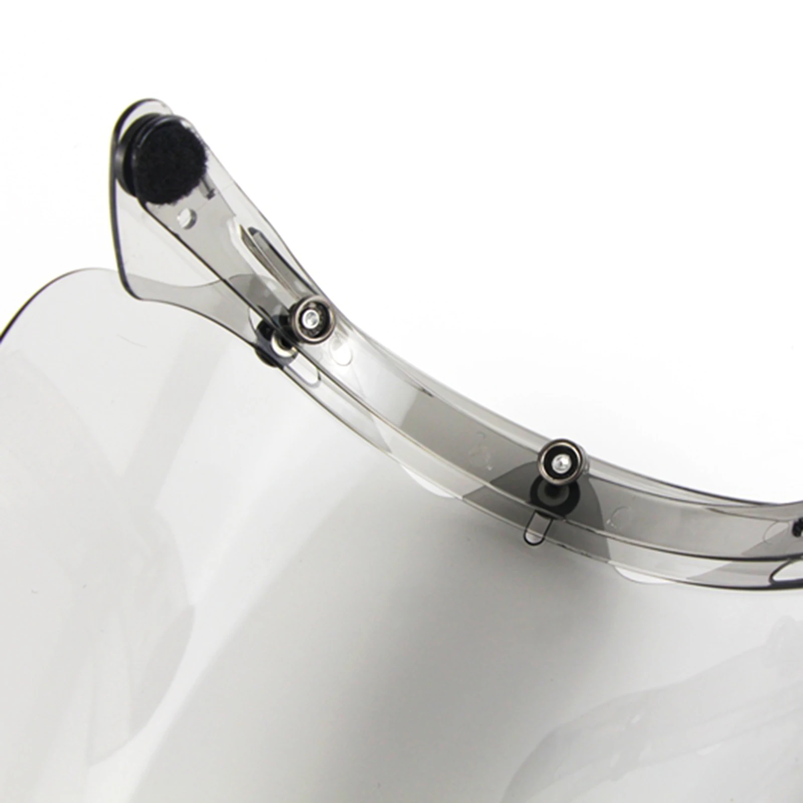 Open Face Helm Visier Motorrad Helm Blase Linse 3-Snap Blase Wind Schild Visier Anti-UV/Anti-fog Motorrad Helm objektiv – Detail 10