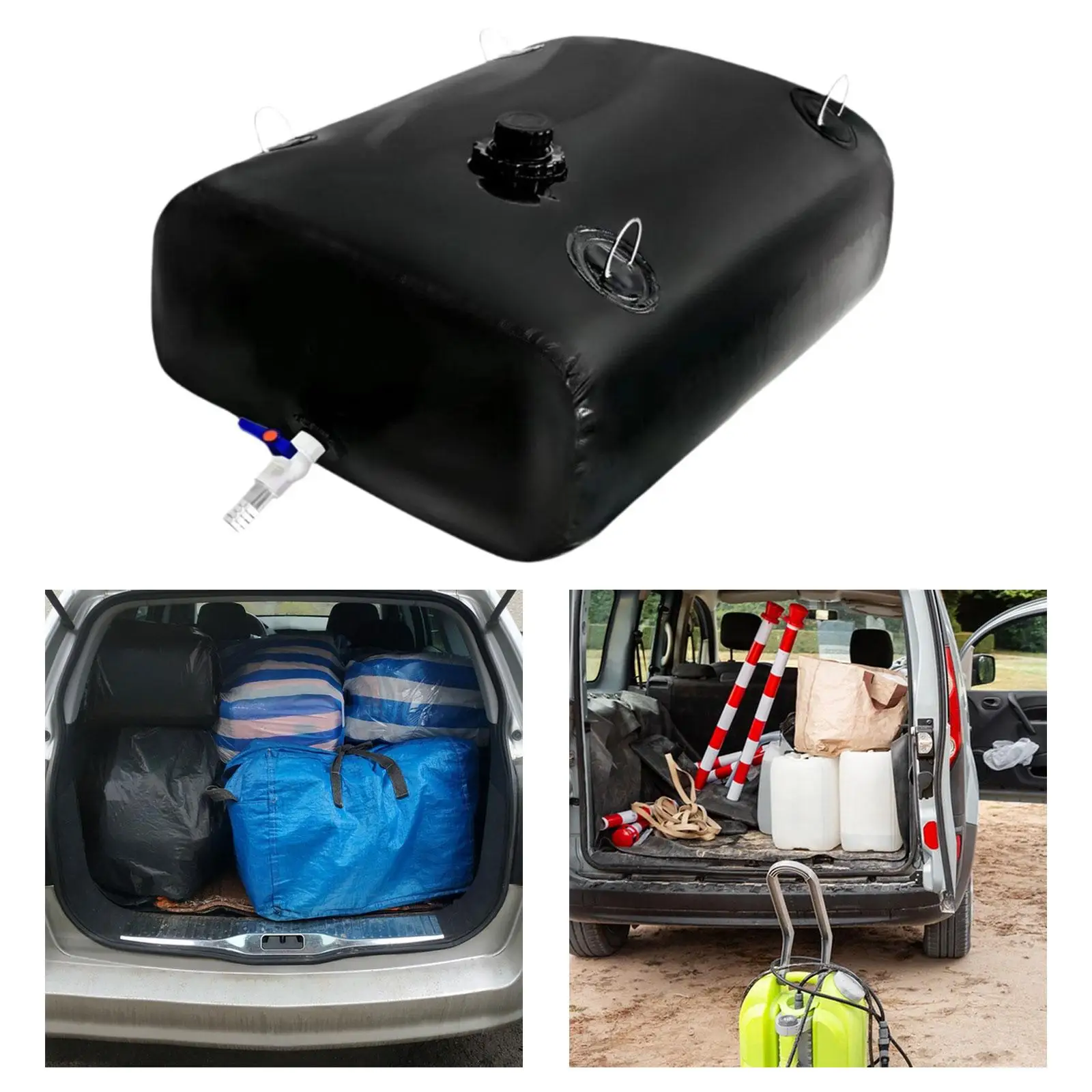 Water Storage Bladder Black Large Capacity for Emergency Water Camping RV