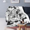 Katsuki Bakugo Fuzzy Blanket My Hero Academia Boku No Hero Academia Customized Throw Blankets for Home Quilt Bedspread 1