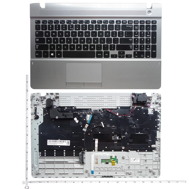 Tampa Traseira do Lcd do Portátil Moldura Dianteira Tampa Inferior do Palmrest Ajuste para Samsung Np270e5g Np270e5e Np270e5j Np300e5e Np300e5v Np275e5v Novo - Imagem 6