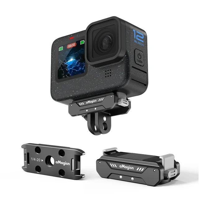 磁気クイックリリースベースキット Gopro Hero 12 11 10 9 8 7