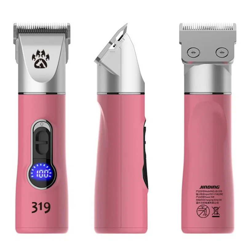 Professional Cordless Dog Grooming Clipper Heavy Duty Electric Pet Hair Trimmer Shear for Thick Coats Large Dog Shaver Scissor 2