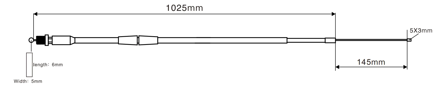 Nibbi Motorrad Gaszug 117cm Gaspedal Kupplungs leitung Gas Gaszug für Honda Yamaha Suzuki ATV Dirt Bike Motocross – Detail 2