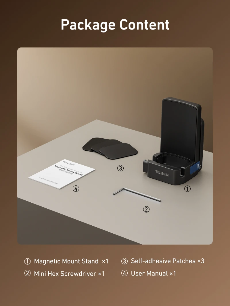 Magnetic Quick Release Suction Bracket For Pocket 3 Aluminum Alloy Stand Adapte
