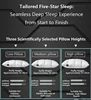 100% cotton white goose down pillow 5 Stars hotel pillow High-end down comfortable pillow 3-dimensional cervical pillow core 3