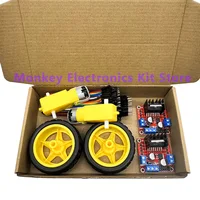 L298N moudle , motors , wheels, Dupont Line , L298N + motors + wheels +3 kinds of DuPont lines with 20 pin each in 20CM - Image 3