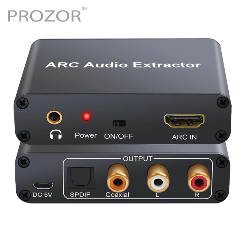 Arc Audio RCA 3.5MM Converter Digital to Analog HDMI-compatible ARC Audio Extractor 