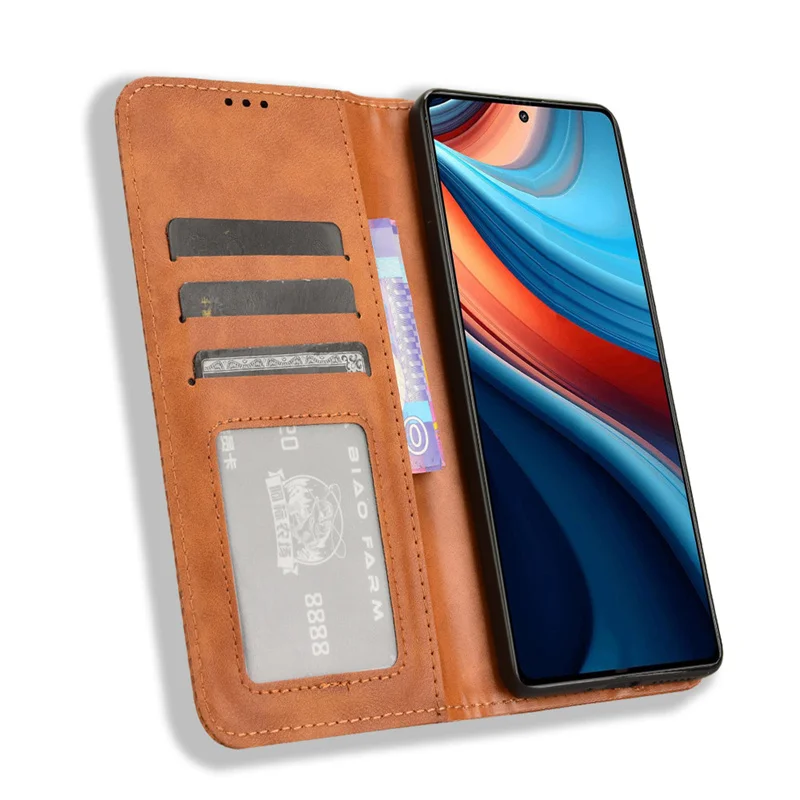 

Suitable For Redmi Note 13R Pro magnetic protective case for Xiaomi Poco X6 Neo 5G wallet type mobile phone leather case