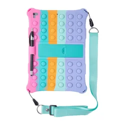 Kids Bubble Toys Tablet Case Cover - Air 3 2019 10.5 (PencolorPink)
