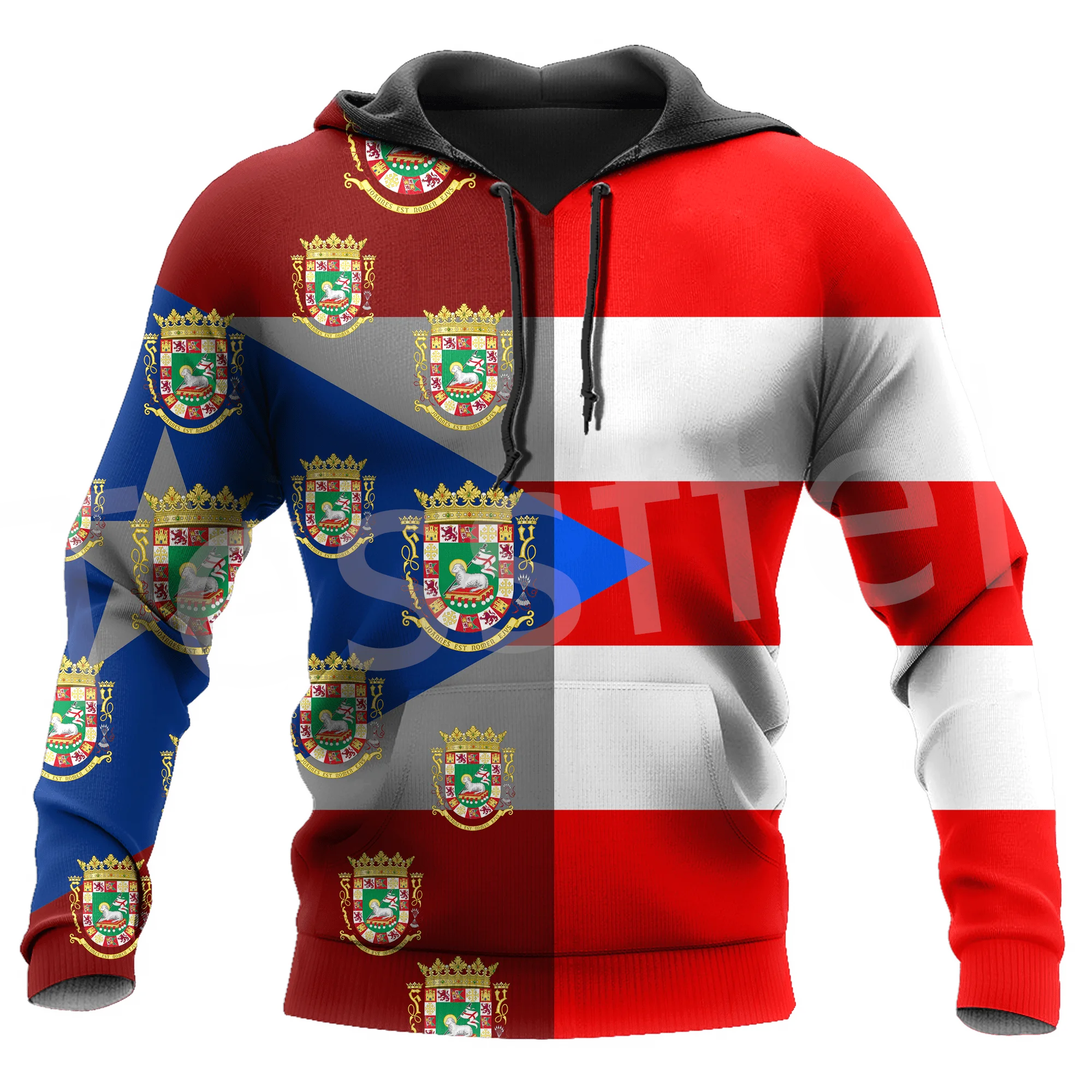 Boricua флаг страны Пуэрто-Рико тату Тано Карибское море ретро спортивный костюм 3DPrint Мужчины/Женщины Мужчины Повседневная забавная куртка на молнии худи 15