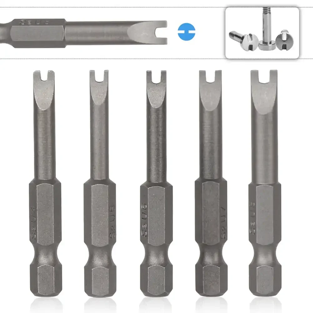U Shaped Screwdriver Bits 1/4 Inch Hex Magnetic Screw Driver Set S2 Steel 50mm Length U4 U5 U6 U7 U8 Hand Tools 5pcs screwdriver set,magnetic screwdriver bits,magnetic screwdriver set,precision screwdriver set,magnetic screwdriver bit set,screwdriver bit
