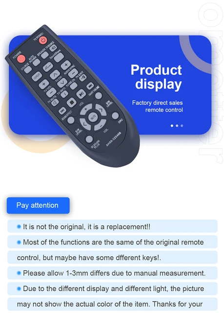Universal Remote Samsung Ah59 Soundbar Bluetooth Original SAMSUNG