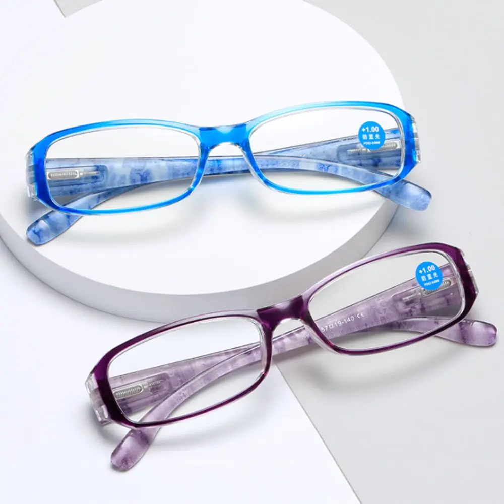 Reading Glasses Anti-Blue Light Women Eye Protection Diopter +100~+400