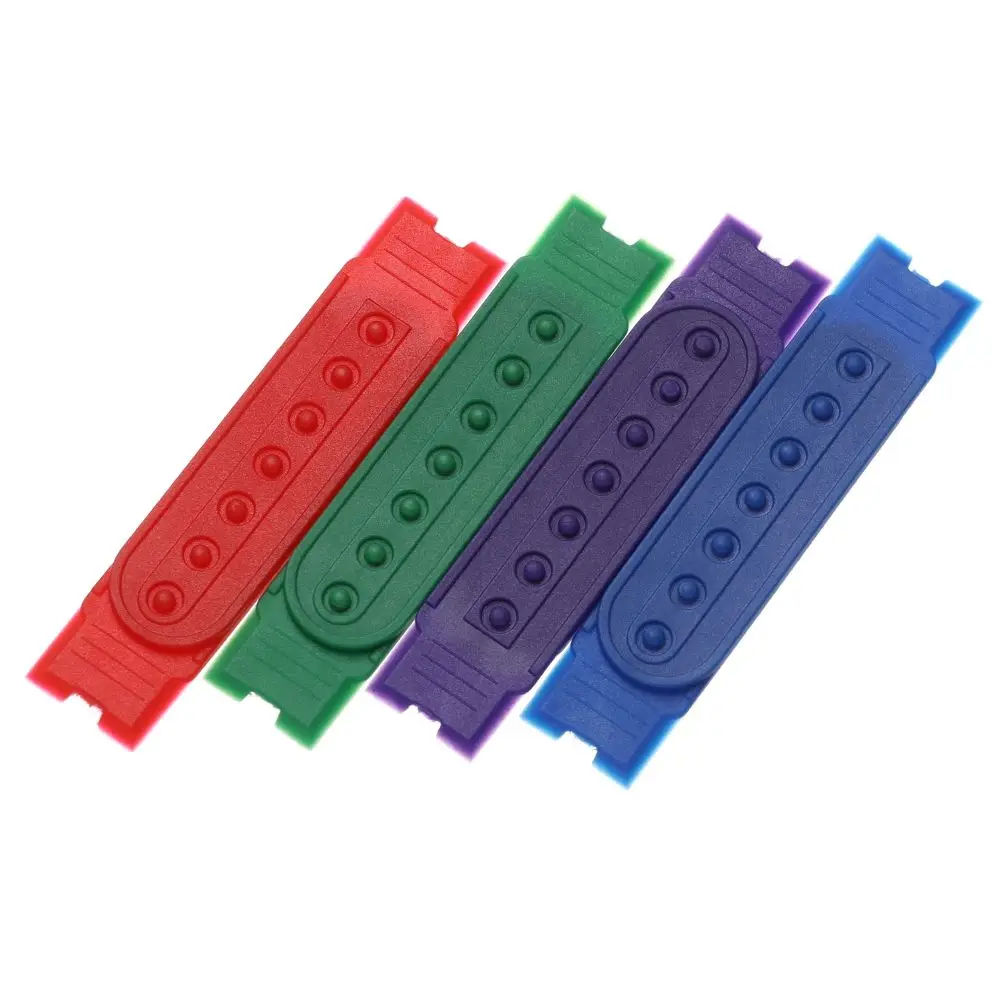 Baseball Cap Sports Hat Fashion Hat 5Set Snapback Strap Colorful Replacement 7 Holes Fasteners Buckle Strap Extender Hat Clip