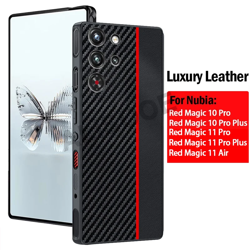 Luxury Fiber Texture PU-Leather Protective Cover Case