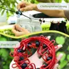 PP Cloth Outdoor Clothesline Iron Wire Adjustable Camping Clothesline Retractable With 12 Clothespins 3