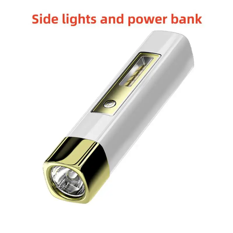 Smiling Shark Strong Light torcia impermeabile Side Light Power Bank Mini torcia a distanza portatile escursionismo all'aperto campeggio