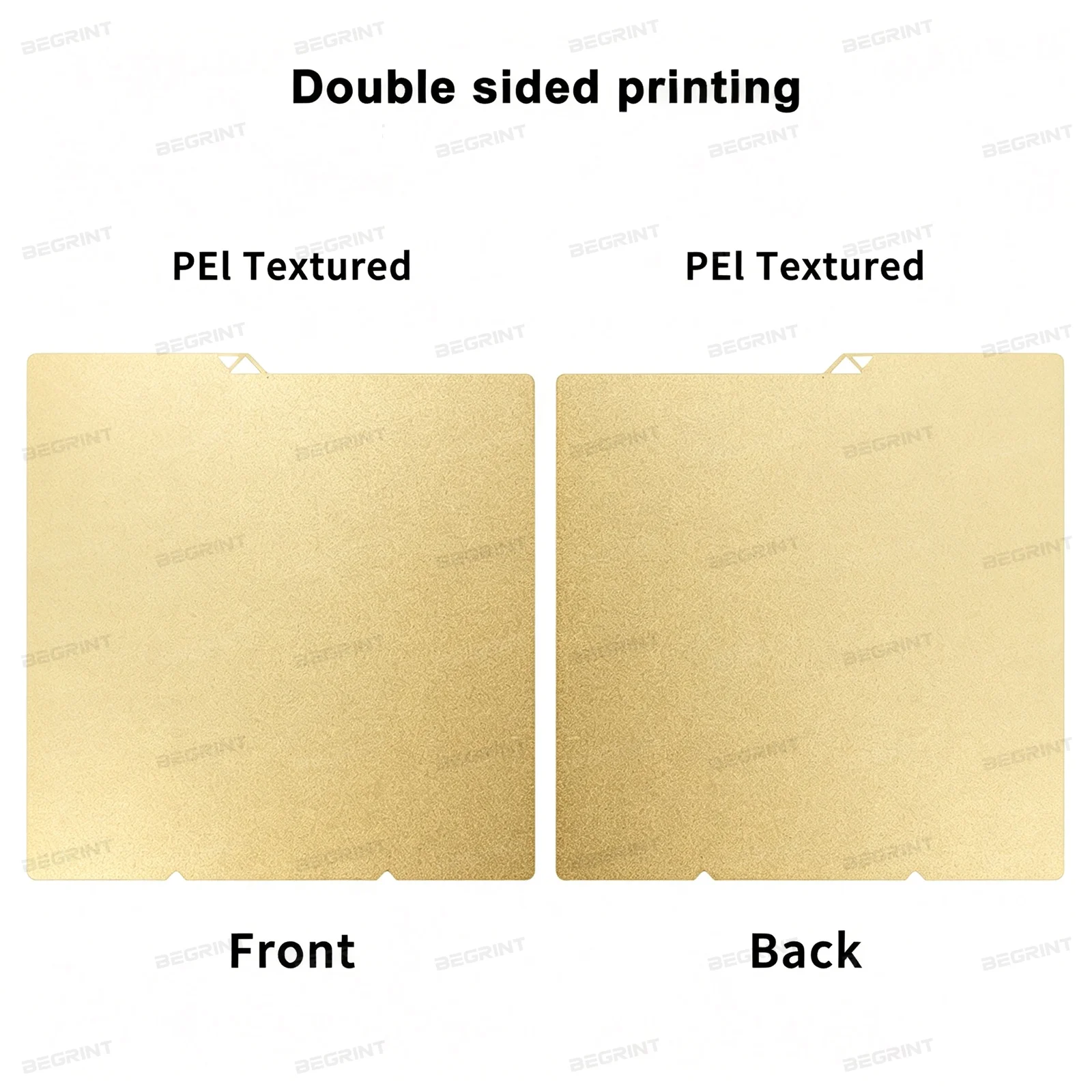 PEI Spring Steel Build Plate with Smooth PEO PET Surface