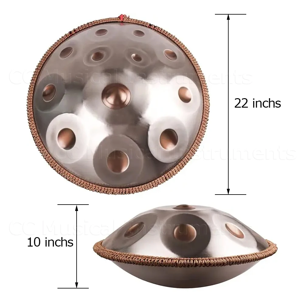 値下げ✡ハンドパン　12音　22インチ　Dマイナー　ヨガ　瞑想　楽器 432Hz 値下げ✡ハンドパン 12音 22インチ Dマイナー ヨガ 瞑想 楽器 432Hz