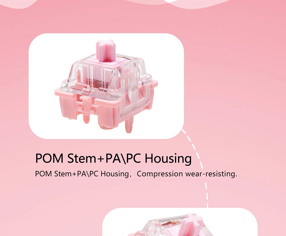Lubed Pink PC PA POM, 63g, MX, Fábrica