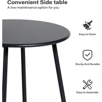 Outdoor Bistro Set, Small Patio Furniture Set with Coffee Table and Thick Cushions, Front Porch Furniture for Lawn, Garden 6