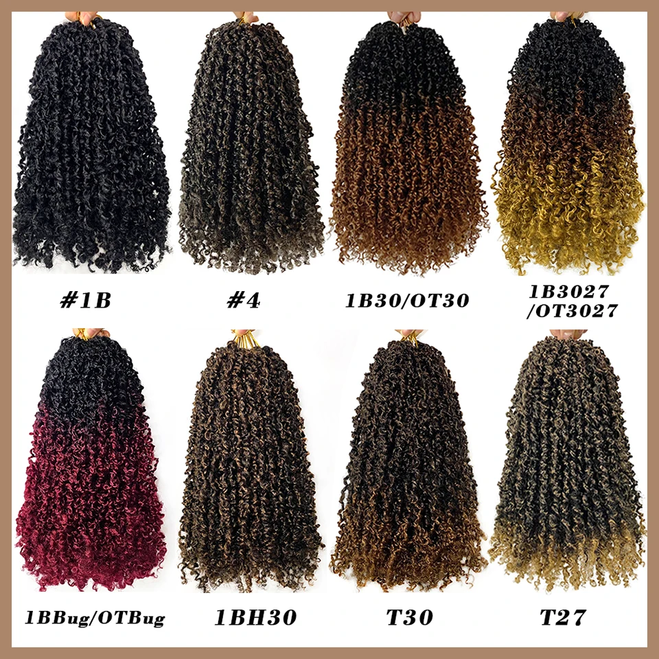 Bohemian Yanky Twist Crochet Hair 12 8 Inch Natural Black Small Curly Twist Crochet Hair for Senegalese Twist Braids for Women 5