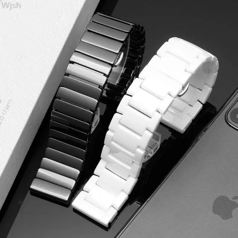 

Ceramic strap for Huawei Watch GT2e / GT2 46MM Honor Magic 2 Smart Band Bracelet Stainless Straps For GT 2e Wrist band