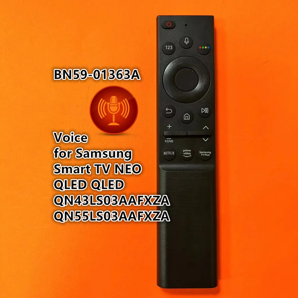 삼성 스마트 TV NEO QLED QLED 시리즈용 BN59-01363A 음성 리모컨, QN43LS03AAFXZA QN55LS03AAFXZA 호환
