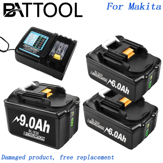 2022 Upgraded Battery For Makita 18v Battery BL1830 BL1860 BL1850B BL1850 BL1840BL BL1815 LXT-400 Replacement Lithium Battery 1