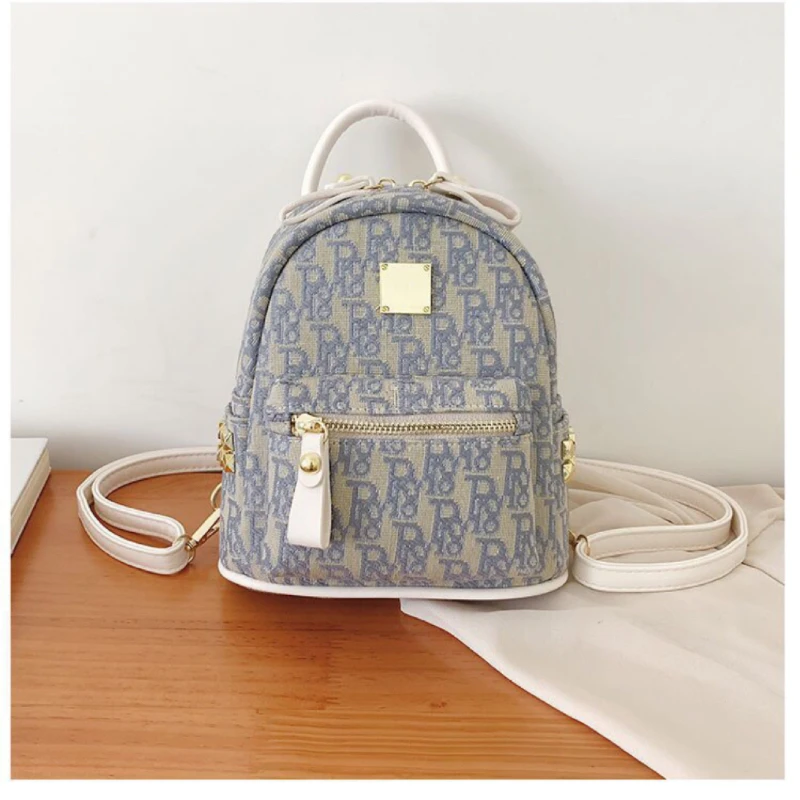 

Ladies Fashion Plaid Multi-function Pu Leather Backpacks Casual Printing Backpack For Women Travel bags