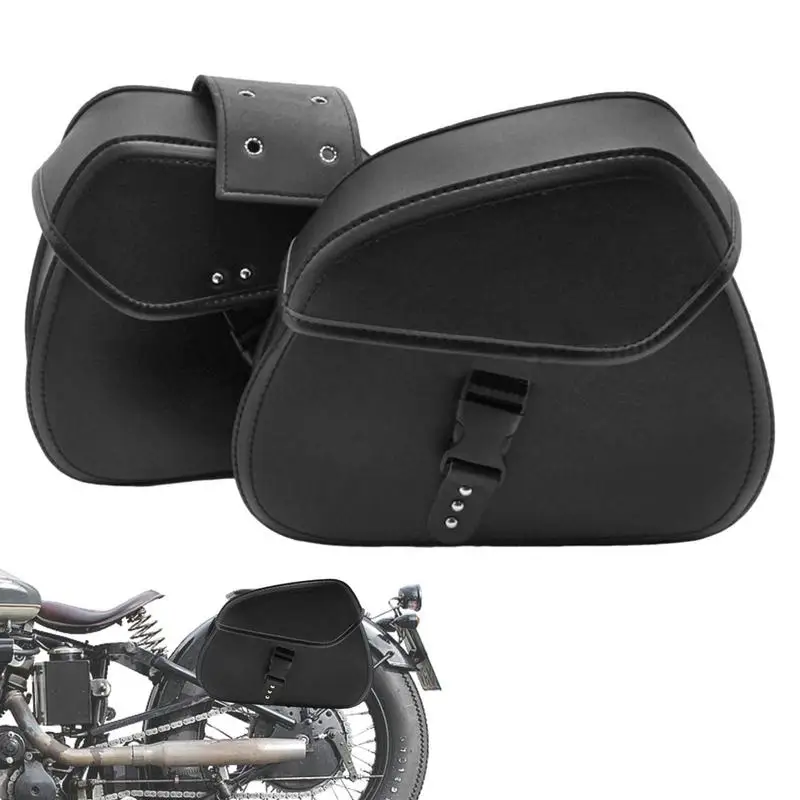 

Waterproof Motorcycle Bag Large Capacity 2 Pcs Universal Fit Motorcycle Pannier Bag Saddle Side Bags Tools Storage Pouch