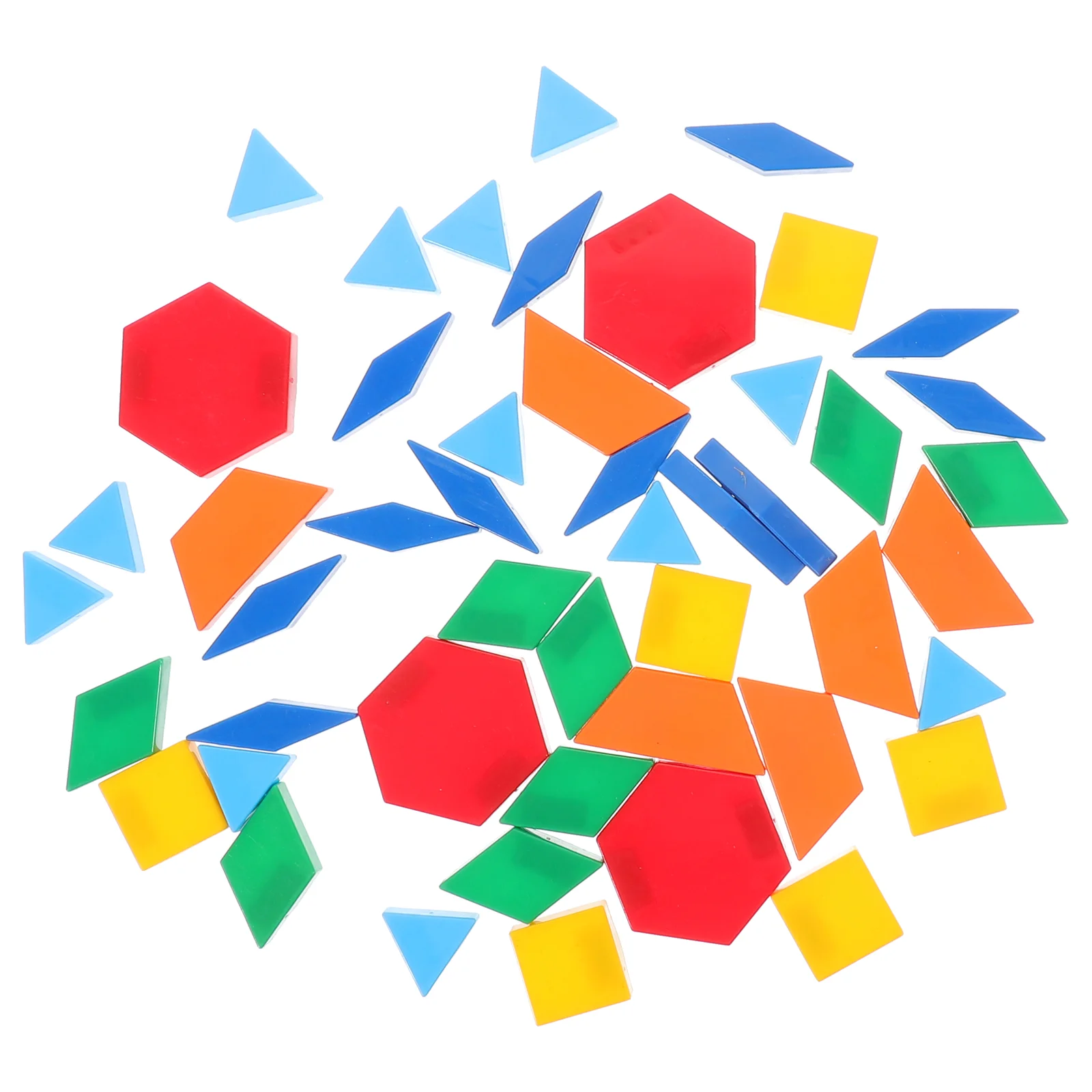 

48pcs Magnetic Geometric Fridge Magnets Multi-functional Learning Tools Toy
