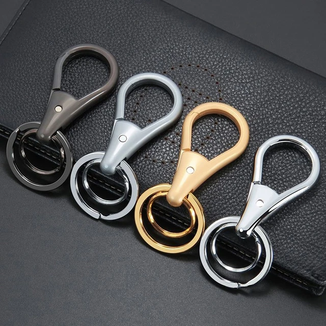 Black Titanium D Buckle Key Chain Ring Screw Horseshoe Plated Car Keychain  Holder Edc Tool Accessories Gift Jewelry Wholesale - Key Chains - AliExpress