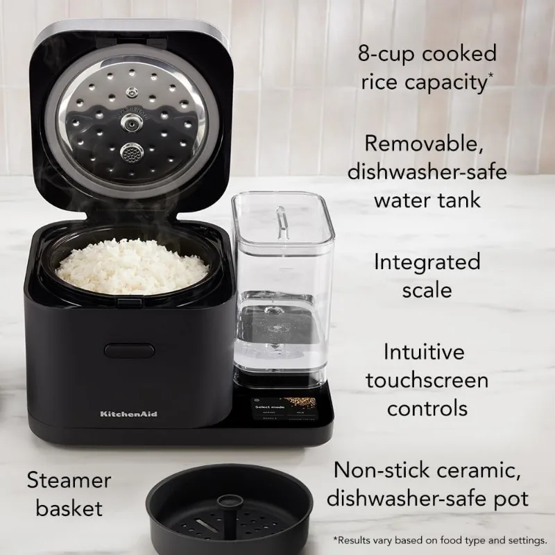 Cereal and Rice Cooker 8 Cups with Automatic Sensor Integrated Scale + Water Tank 6