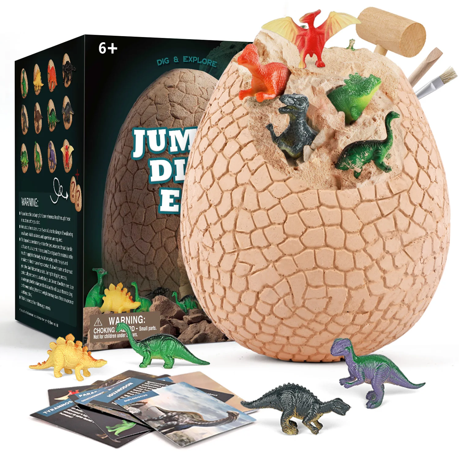 Jumbo Dino Egg - Kit de excavación de huevos de dinosaurio con 12 juguetes  de dinosaurio diferentes para niños Arqueología Paleontología Ciencia  Juguetes educativos Regalos para niños y niñas - AliExpress Juguetes y  pasatiempos