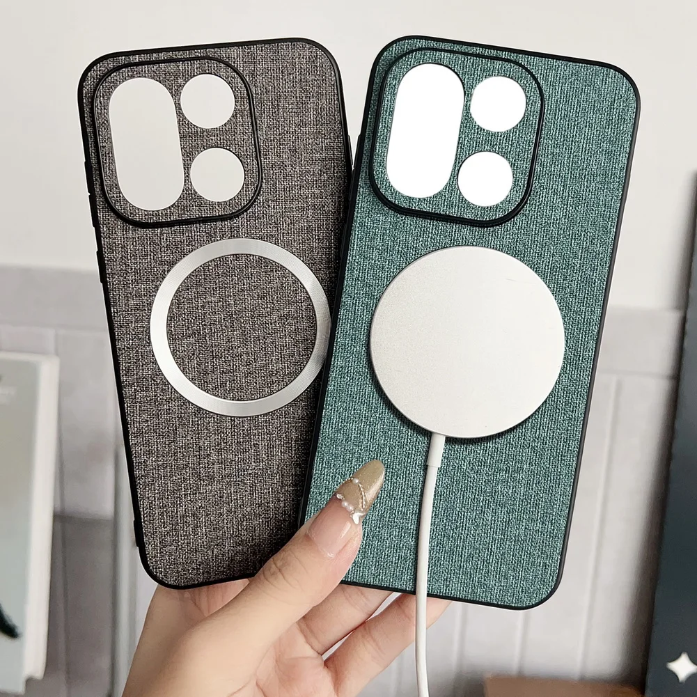 MagSafe Magnetic Leather Wireless Charging Case