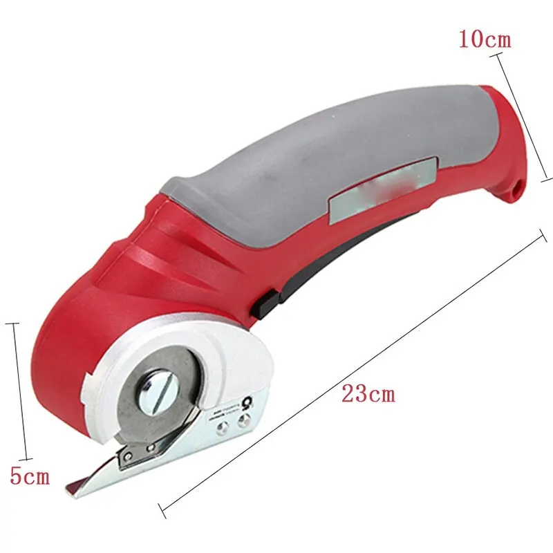 Electric Scissor Portable Cordless Rechargeable Electric Round Scissor Leather Paper Fabric Rotary Cloth Cutter Kit Cutting Tool 6