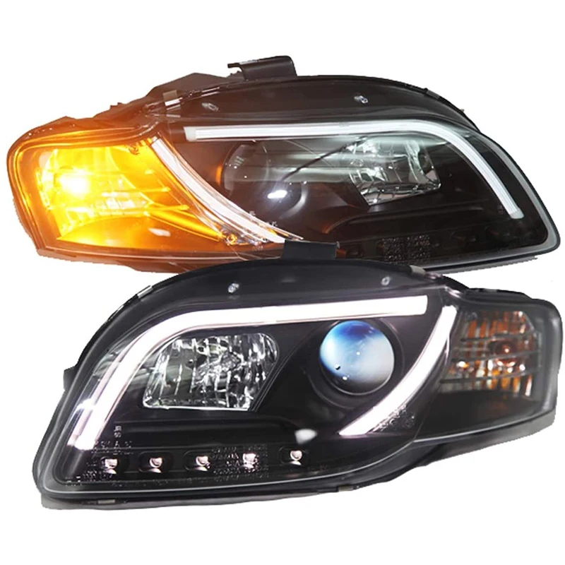 

For Audi A4 B7 LED Strip Headlamps Front Lights 2005 To 2008 Year SN