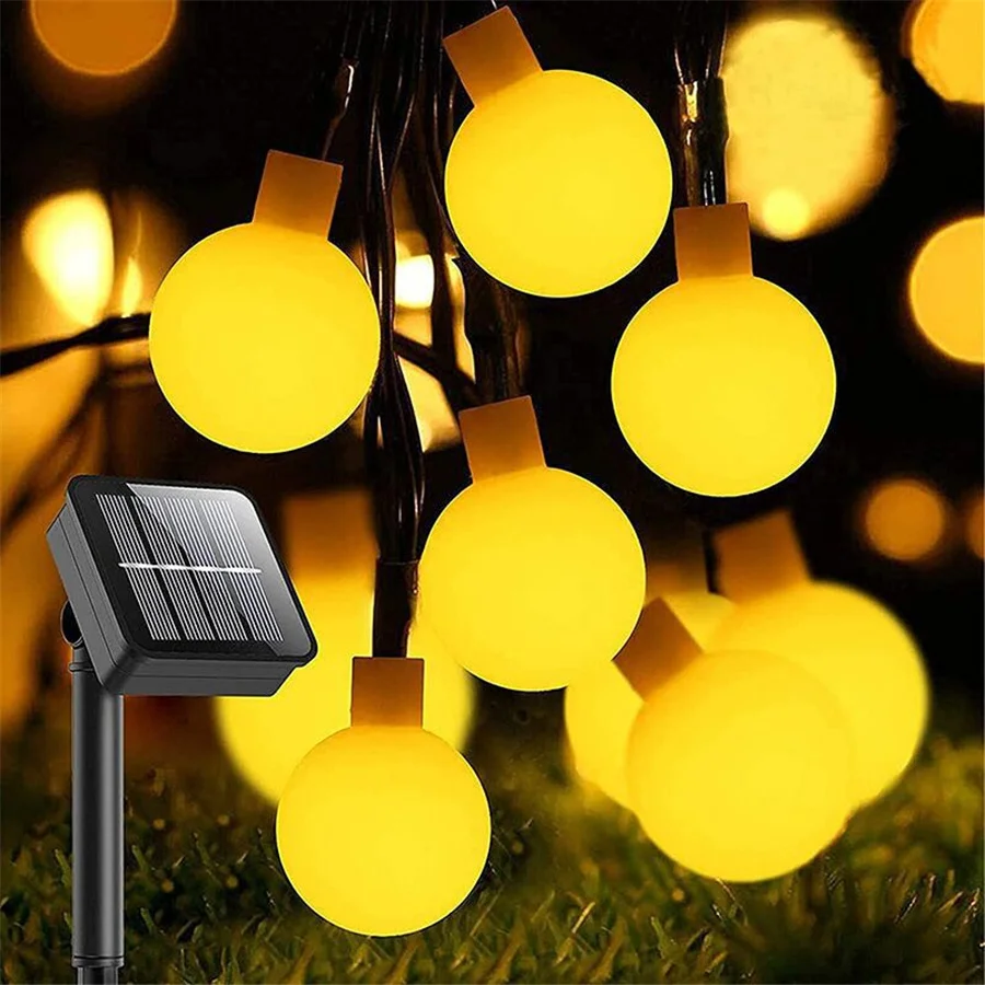 Waterproof Solar Garden Lights Outdoor 7M/12M/22M 8 Modes Fairy String Lights Garland for Party Wedding New Year Christmas Decor