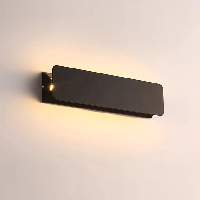 Lampada da parete a LED per interni Lampada da parete in lega di alluminio ad angolo regolabile Casa Soggiorno Camera da letto Specchio cosmetico Luci da comodino 3