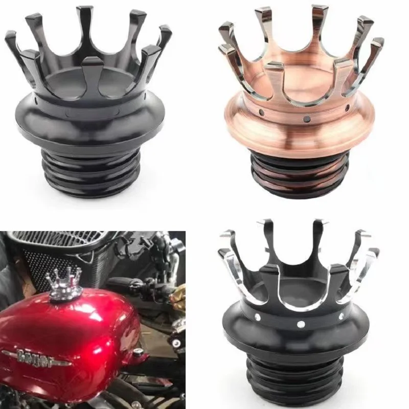 

Motorcycle Fuel Gas Tank Oil Cap Cover Aluminum For Harley Davidson 1996-2020 Softail Dyna Road King Sportster 883 1200