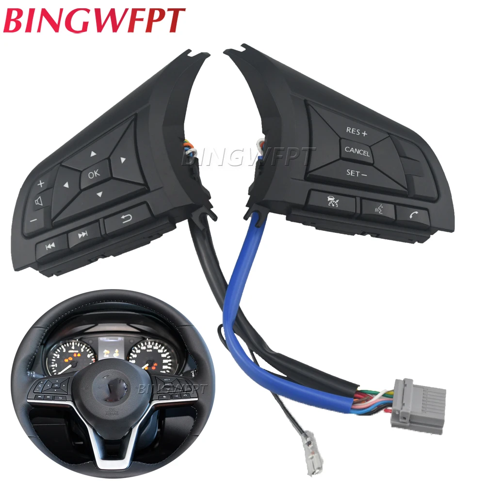 Car Switches For Nissan Note Epower 2018-2020 Np300 2017 Steering Wheel Button C