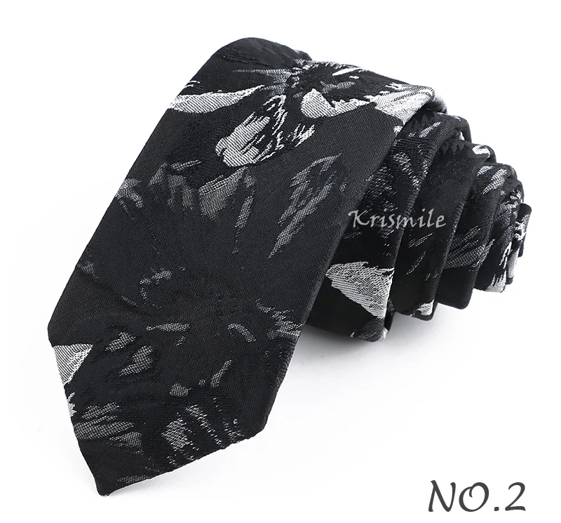 Neuheit Floral Welle Imitation Stickerei Krawatte Für Männer Frauen Business Hochzeit Party Luxus Blume Krawatte Bräutigam Kragen Zubehör – Detail 4