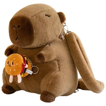 Cute Capybara Plush Backpack 1