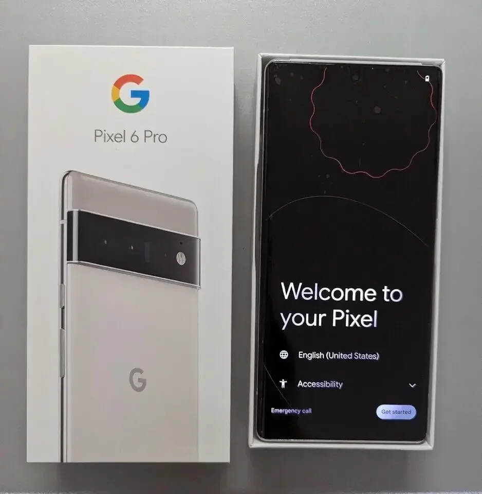 Google-Pixel 6 Pro携帯電話,6.7インチ画面,12GB 128GB, 256GB