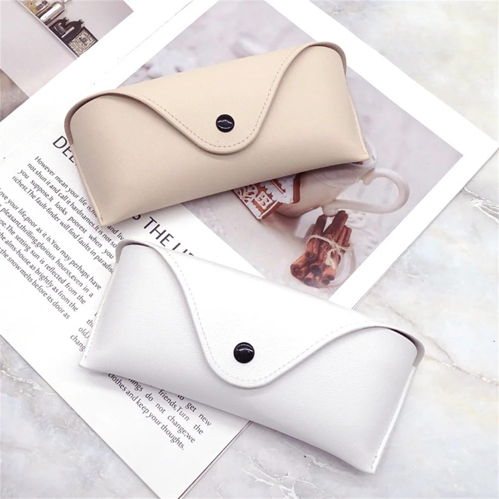 1pc Vintage & Artistic & Minimal Pu Leather Glasses Case And Bag For Girls  To Store Sunglasses And Eyeglasses, Anti-pressure Design